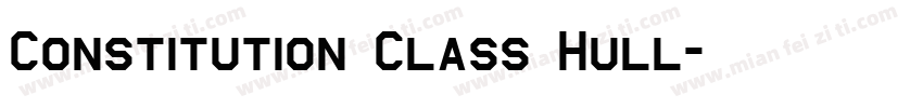 Constitution Class Hull字体转换